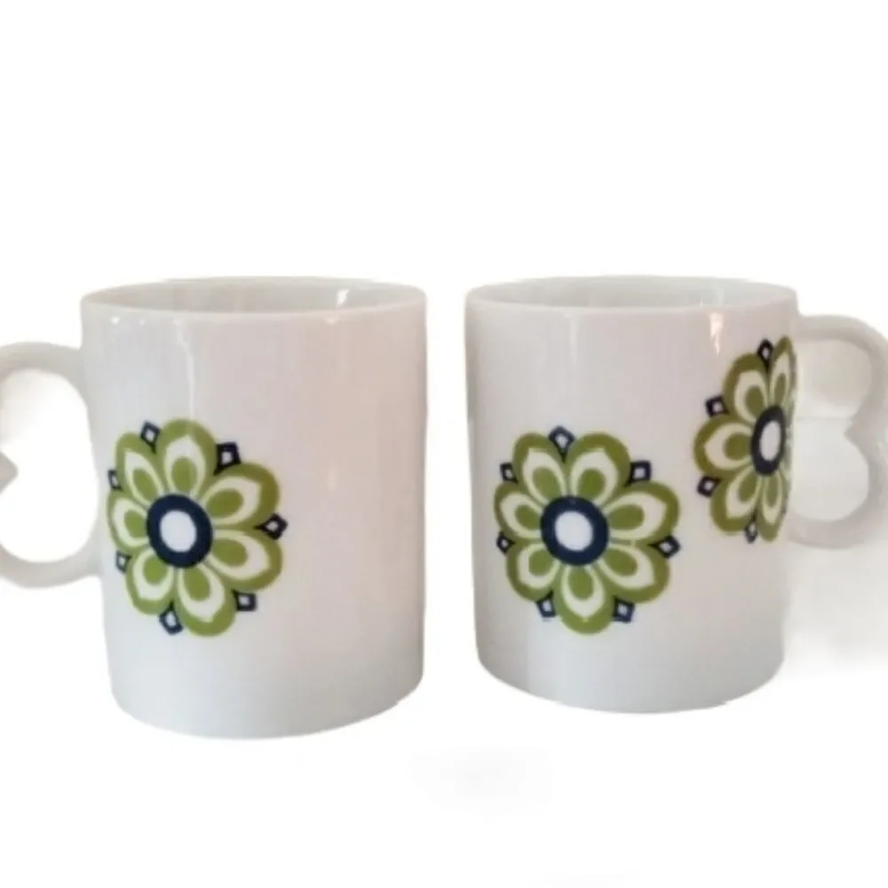 Vintage mugs set of two Japan